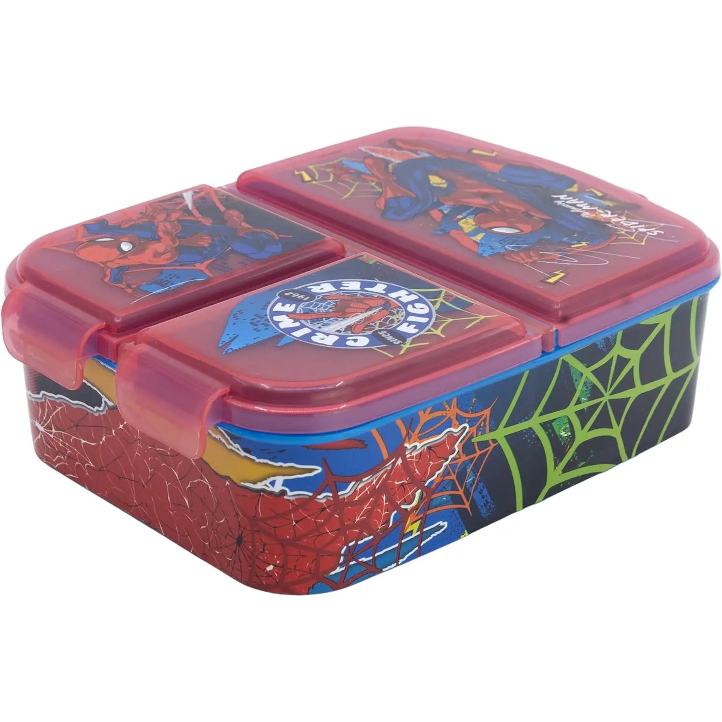 Fiambrera sandwichera tupper triple Spiderman Marvel - Tupper