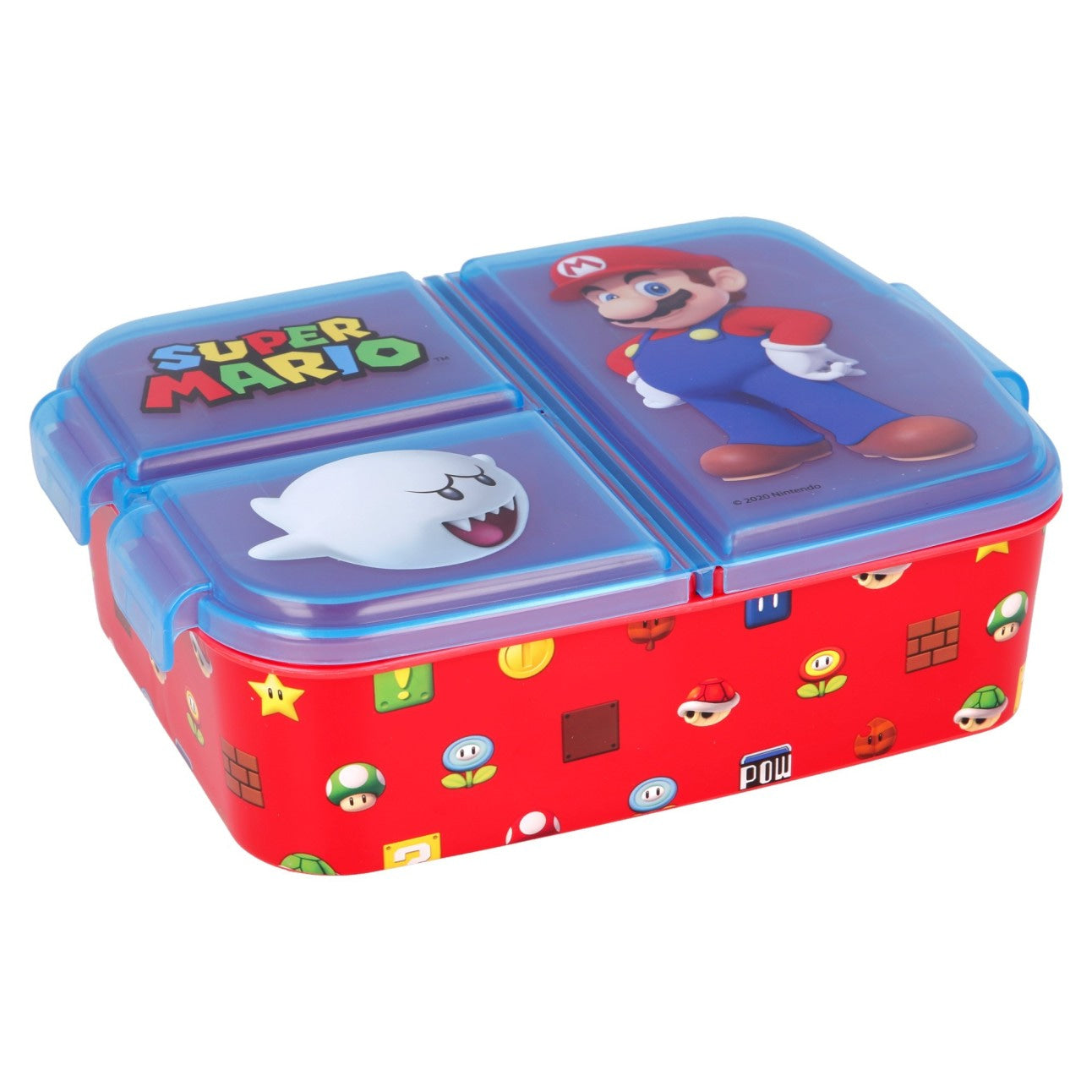 Fiambrera sandwichera tupper triple Super Mario Bros