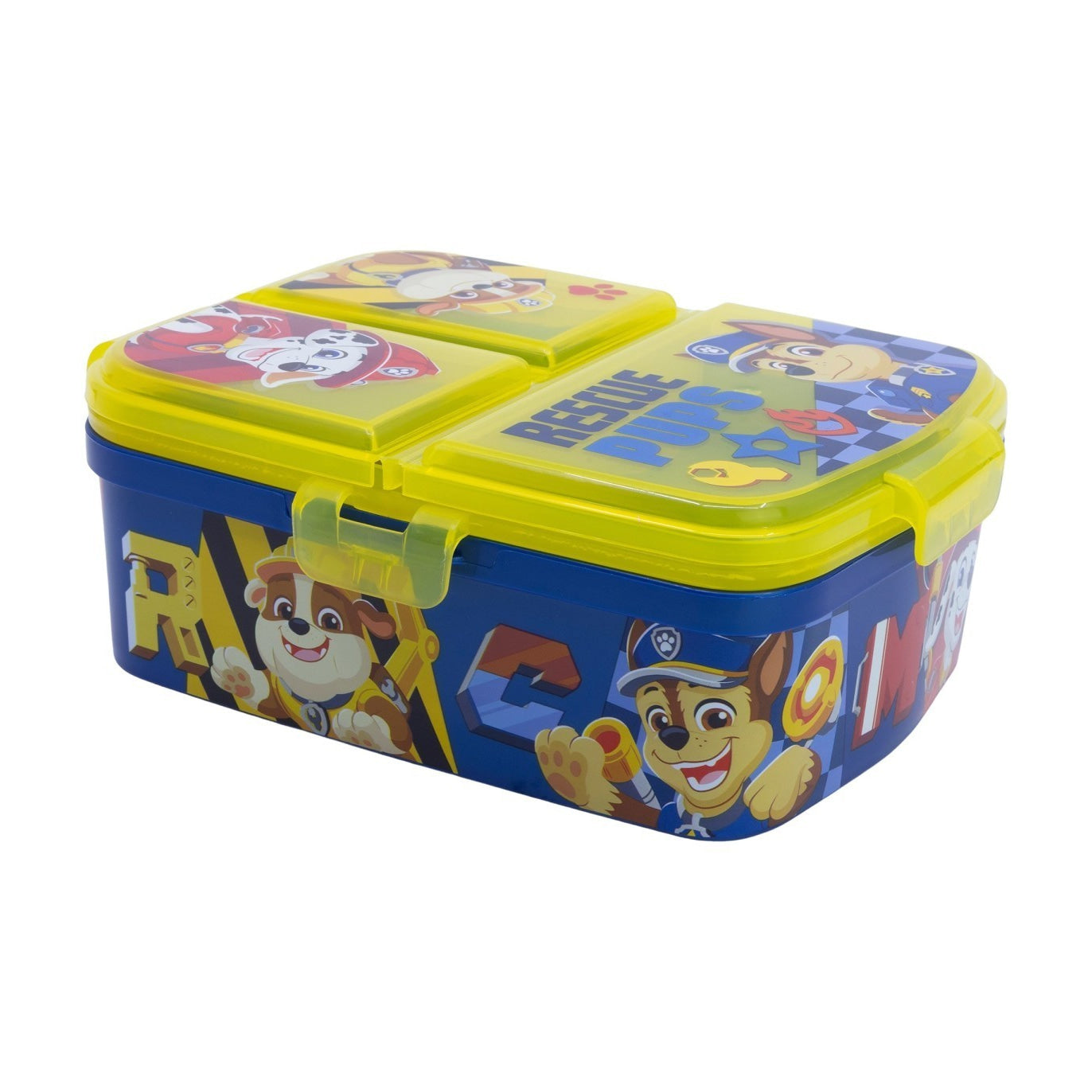 Fiambrera sandwichera tupper triple XL Patrulla canina
