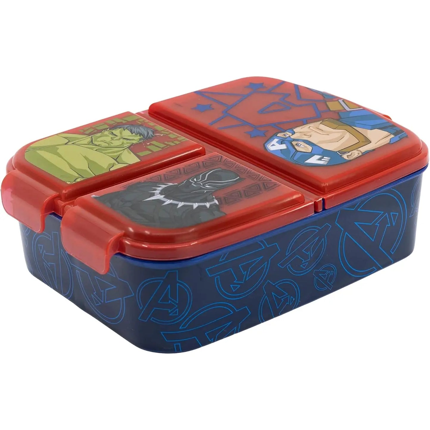 Fiambrera tupper triple MARVEL AVENGERS para niños - Tupper