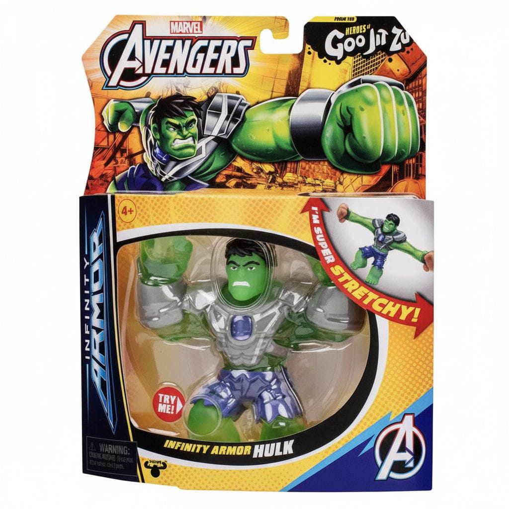 Figura estirable Marvel Glow Surge Hulk de 13cm