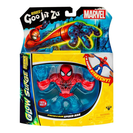 Figura estirable Marvel Glow Surge Spiderman de 13cm