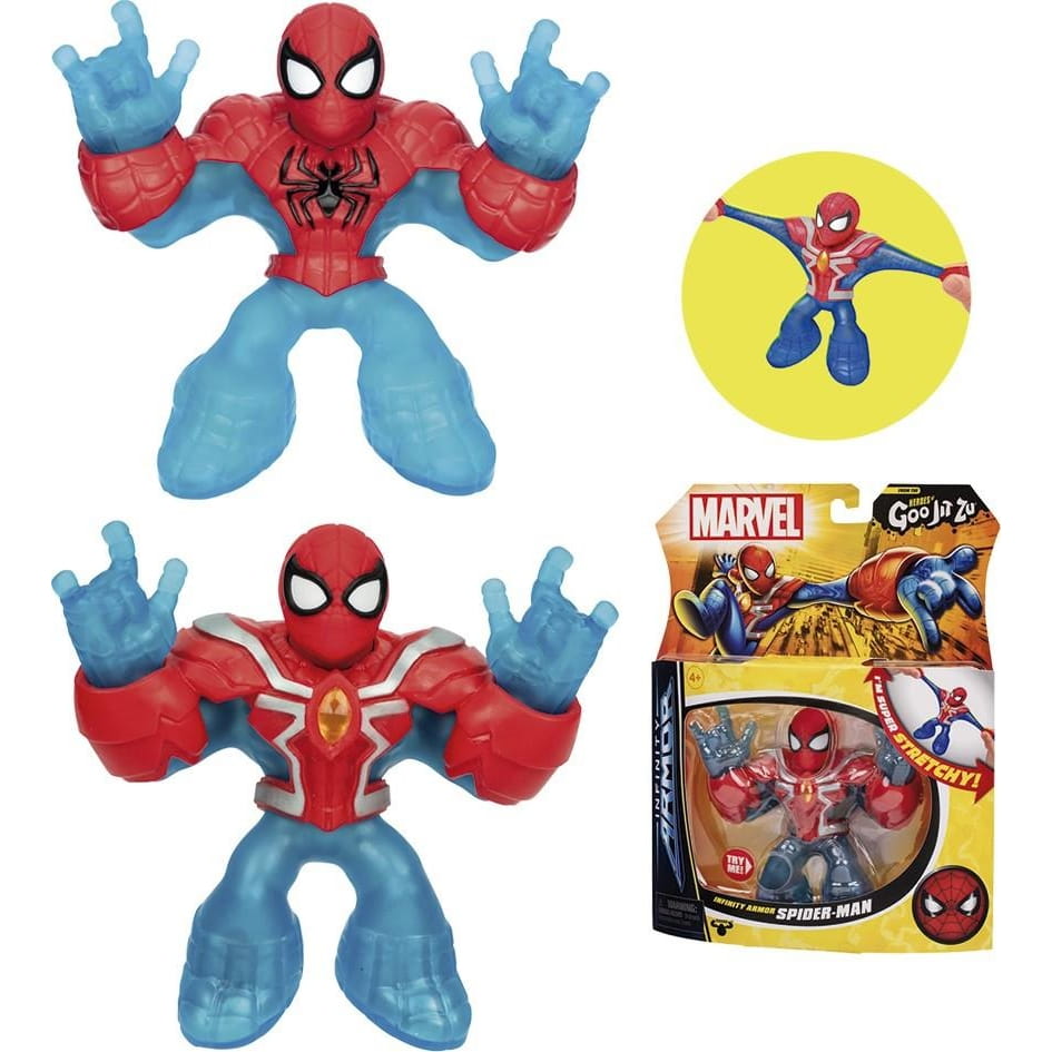 Figura estirable Marvel Glow Surge Spiderman de 13cm