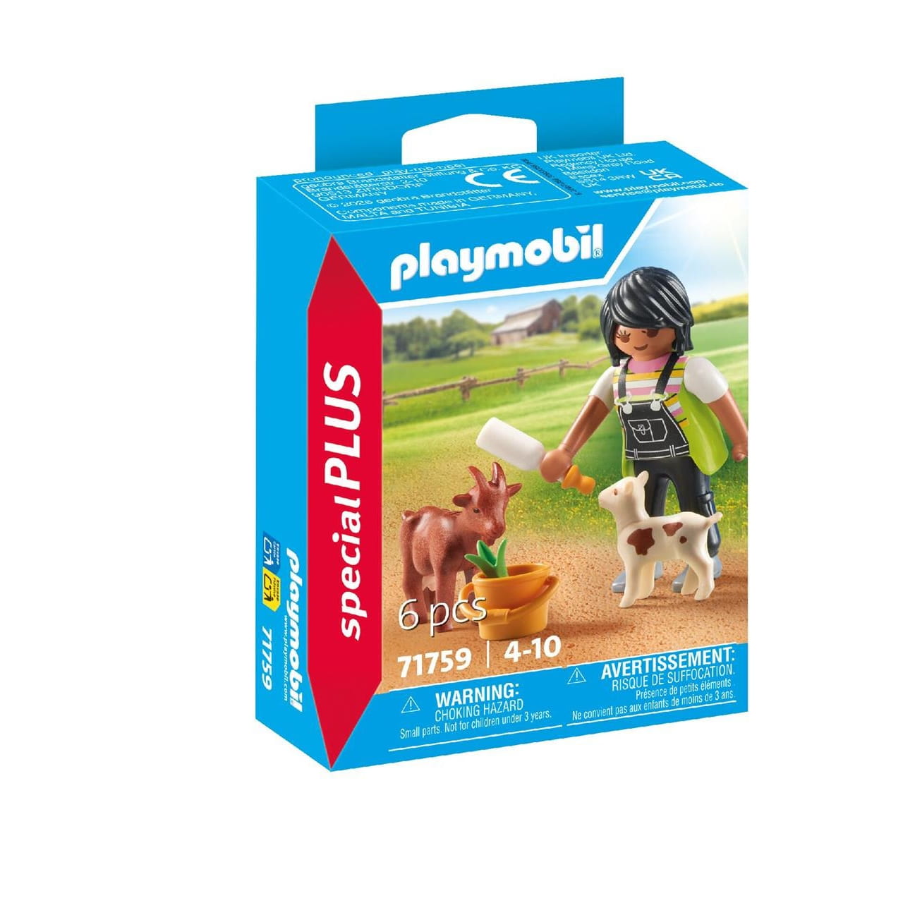 Figura mujer con cabras Playmobil Special Plus 71759 - Juguete