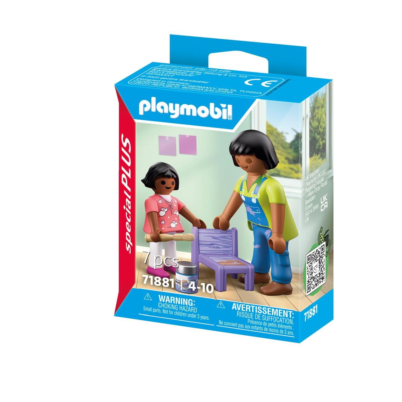 Figura mujer con niña decoradoras pintura Playmobil Special Plus 71881 - Juguete
