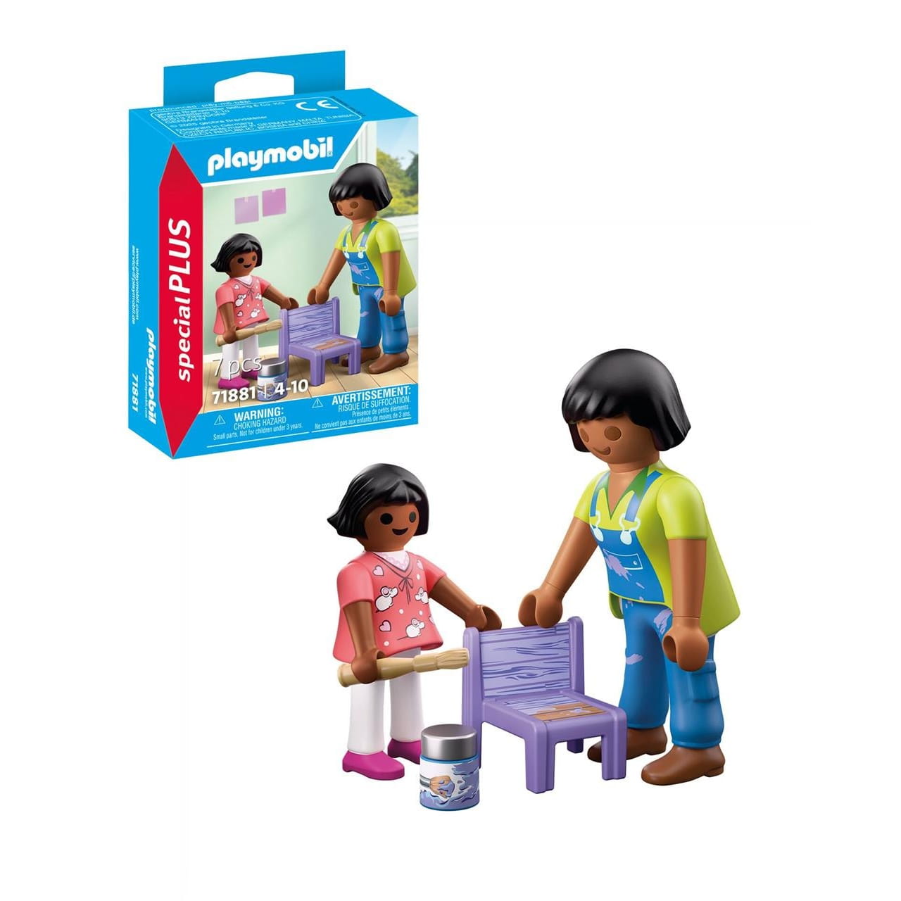 Figura mujer con niña decoradoras pintura Playmobil Special Plus 71881 - Juguete