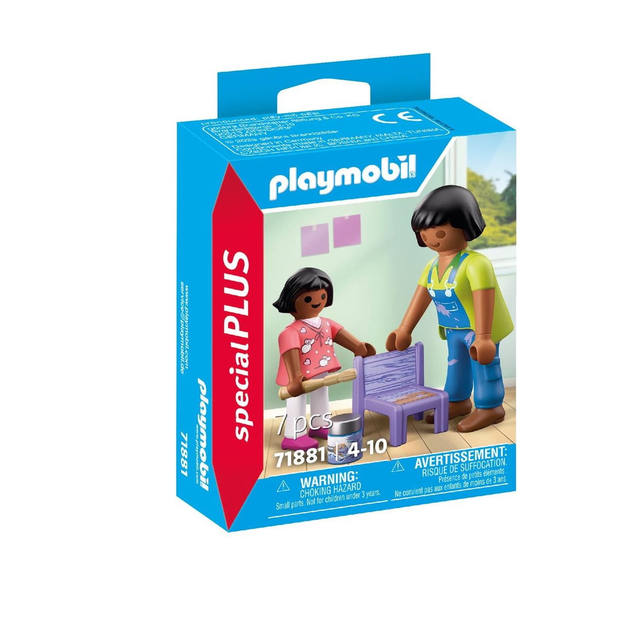Figura mujer con niña decoradoras pintura Playmobil Special Plus 71881 - Juguete