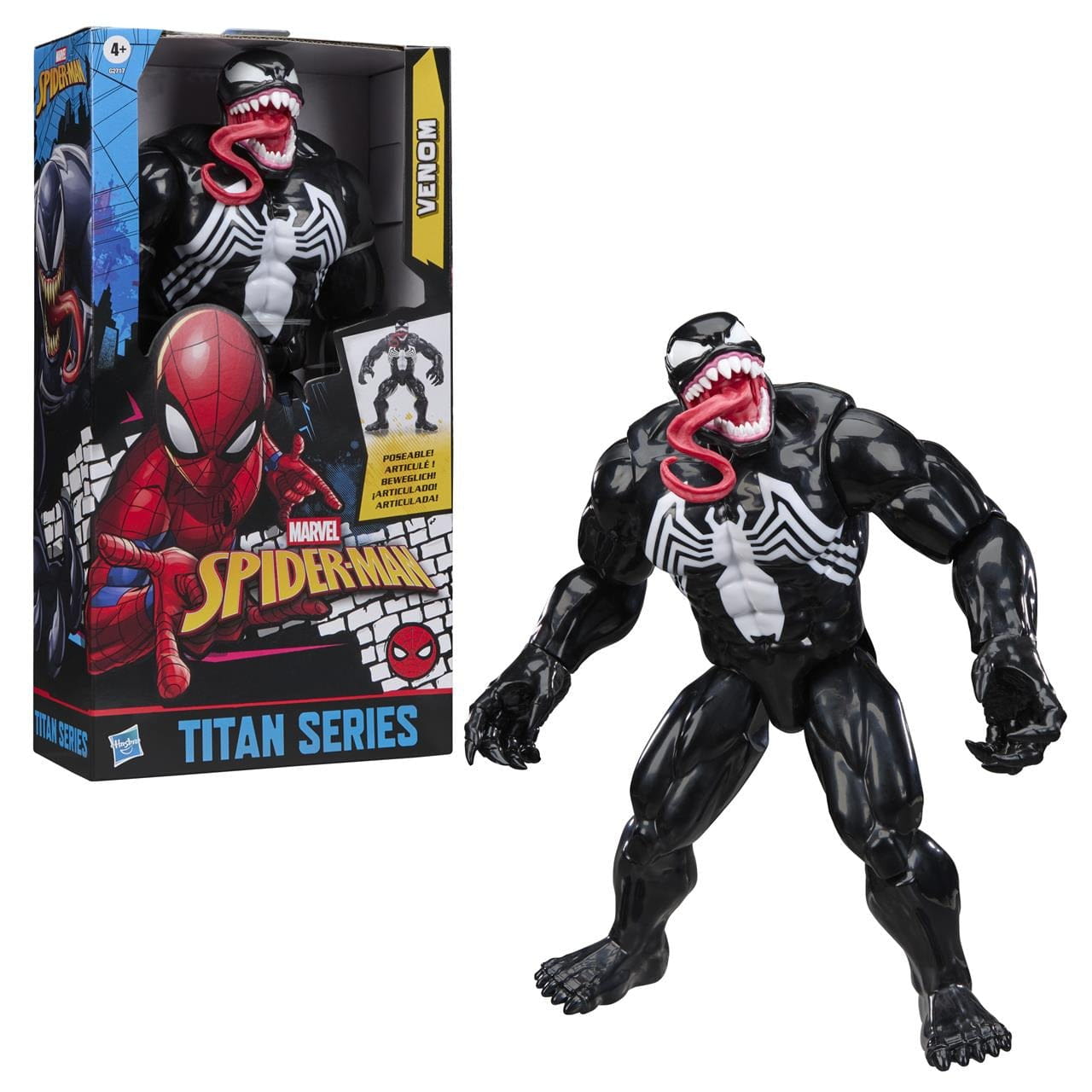 Figura Titán Deluxe Venom con 11 puntos de articulación 30cm