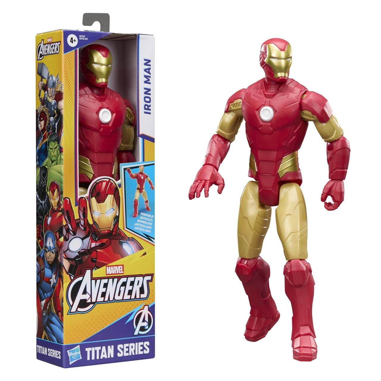 Figura Titán Iron Man Marvel Avengers con 9 punto de articulación 30cm