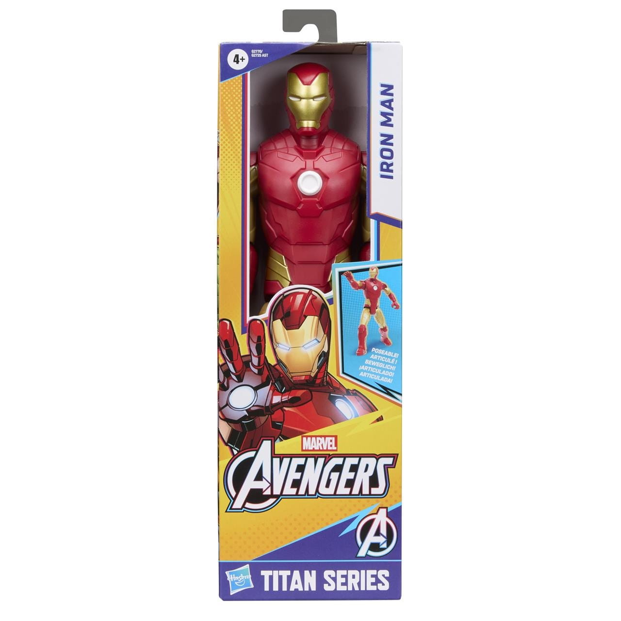Figura Titán Iron Man Marvel Avengers con 9 punto de articulación 30cm