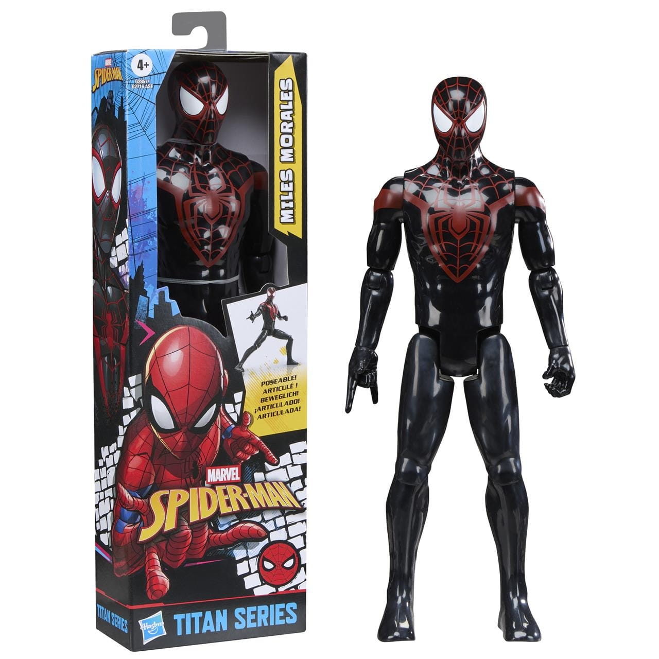 Figura Titán Spiderman Miles Morales con 9 punto de articulación 30cm