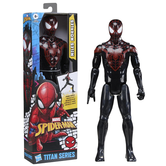 Figura Titán Spiderman Miles Morales con 9 punto de articulación 30cm