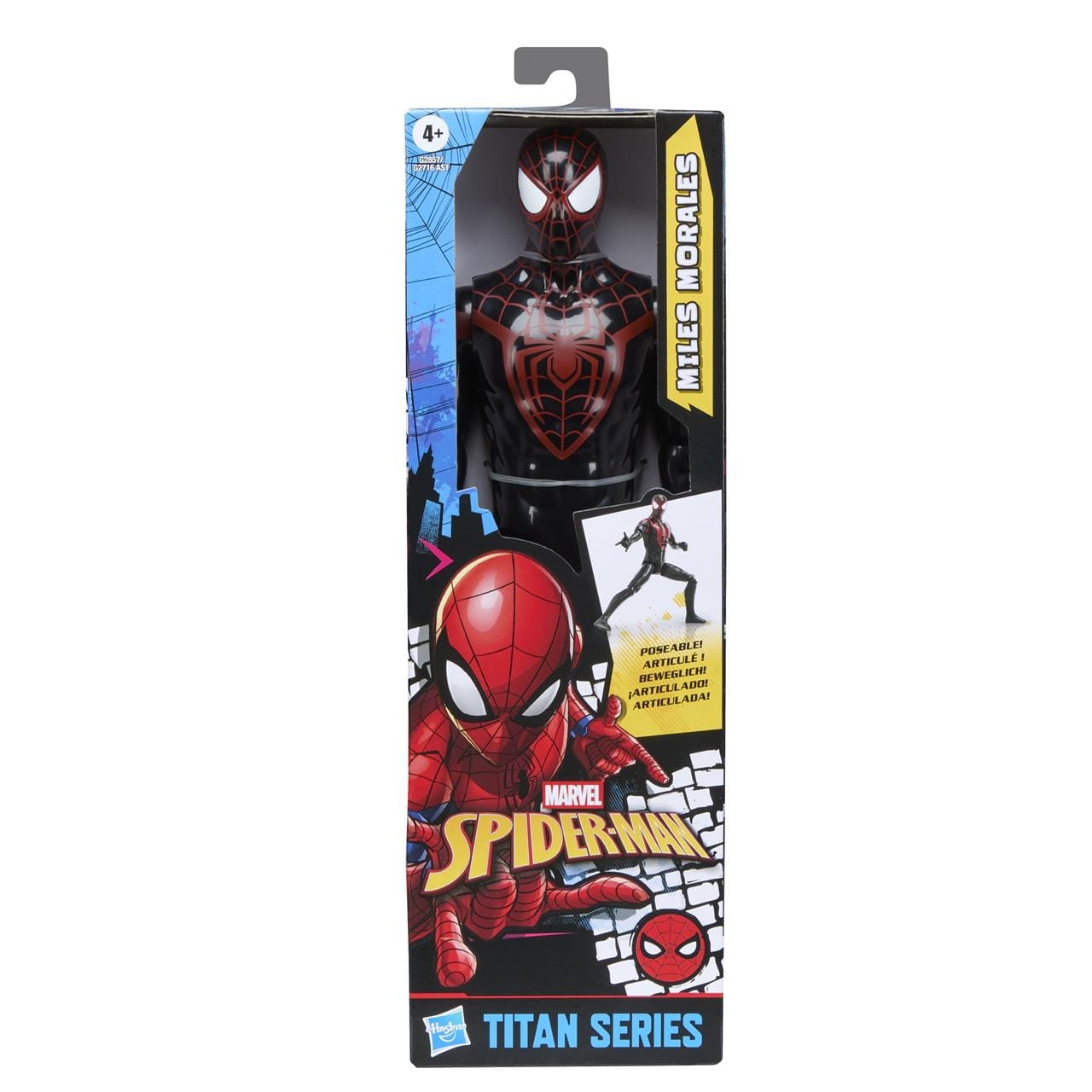 Figura Titán Spiderman Miles Morales con 9 punto de articulación 30cm