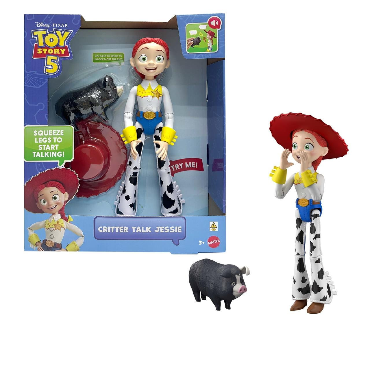Figura Toy Story 5 Jessie Parlanchina 30cm que corre y habla - muñeco