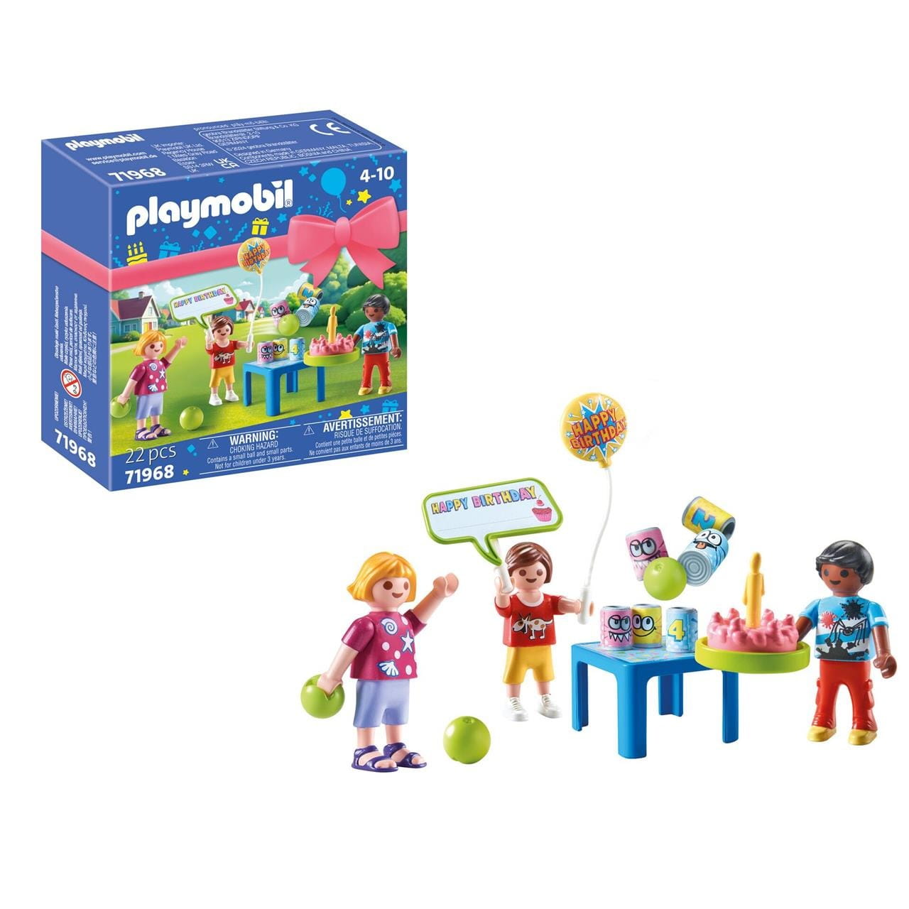 Figuras fiesta de cumpleaños infantil Playmobil Novedades 71968 - Juguete