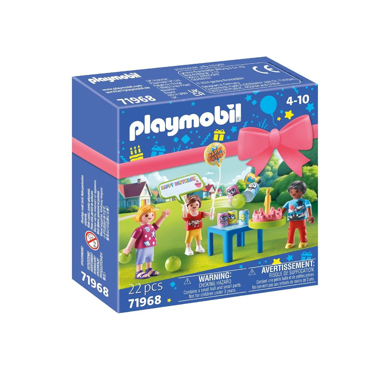 Figuras fiesta de cumpleaños infantil Playmobil Novedades 71968 - Juguete