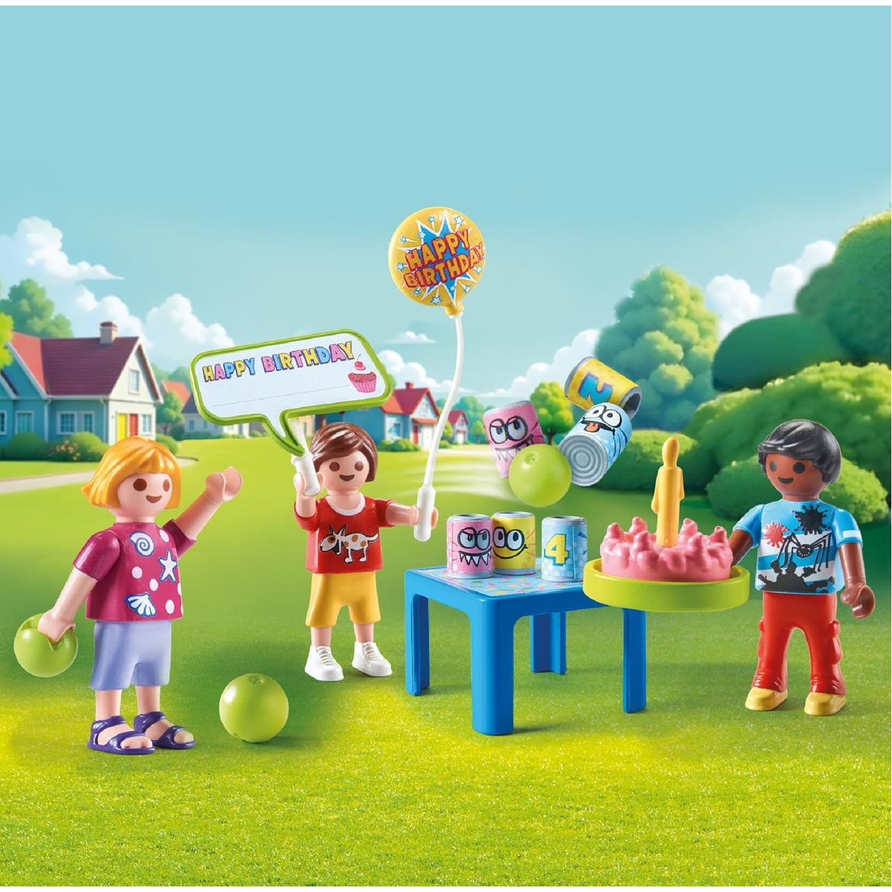 Figuras fiesta de cumpleaños infantil Playmobil Novedades 71968 - Juguete