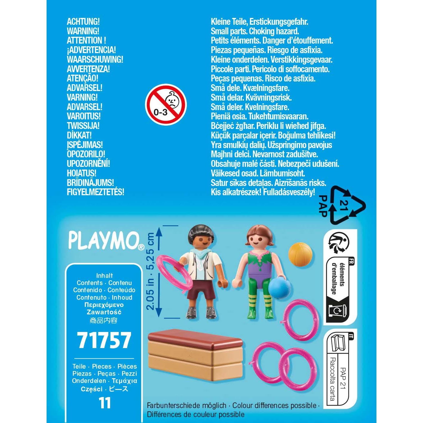 Figuras Gimnastas Playmobil Special Plus 71757 - Juguete