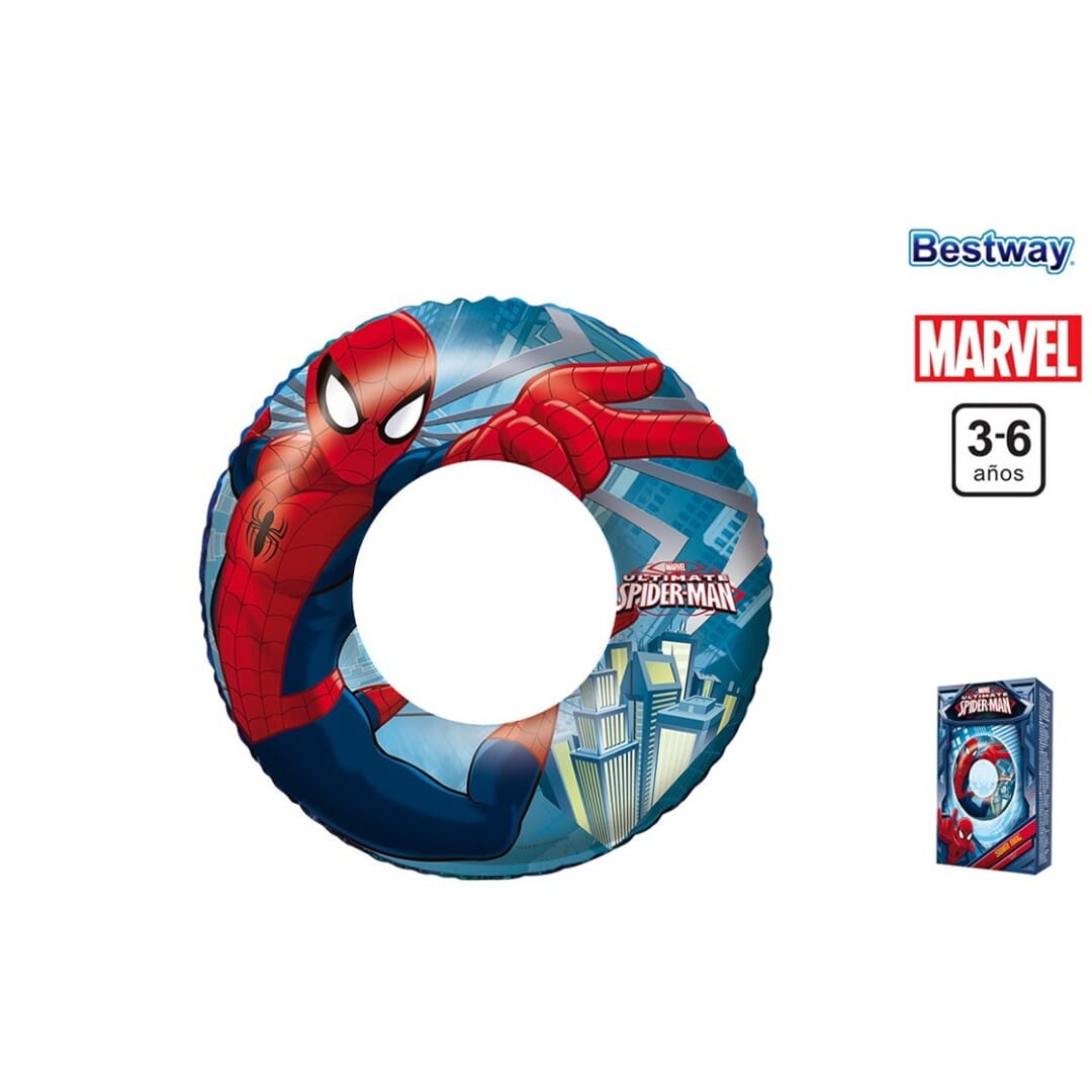 Flotador Spiderman Marvel 56cm playa piscina niños niñas