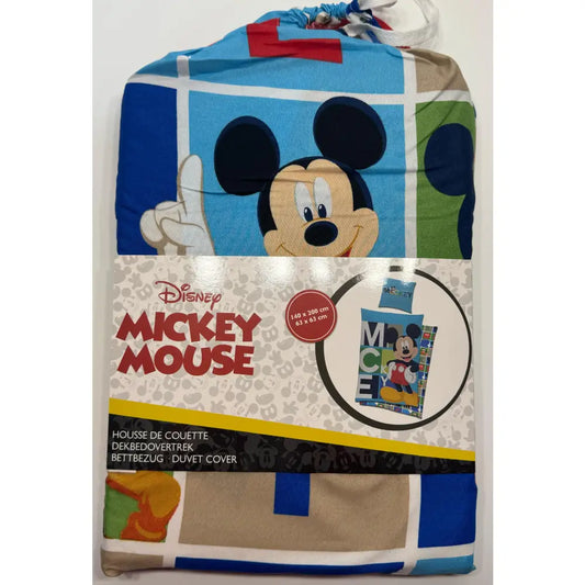 Funda nórdica infantil Mickey Mouse Disney oficial 140x200 cm para cama de 90 – Ropa suave fácil lavar decoración