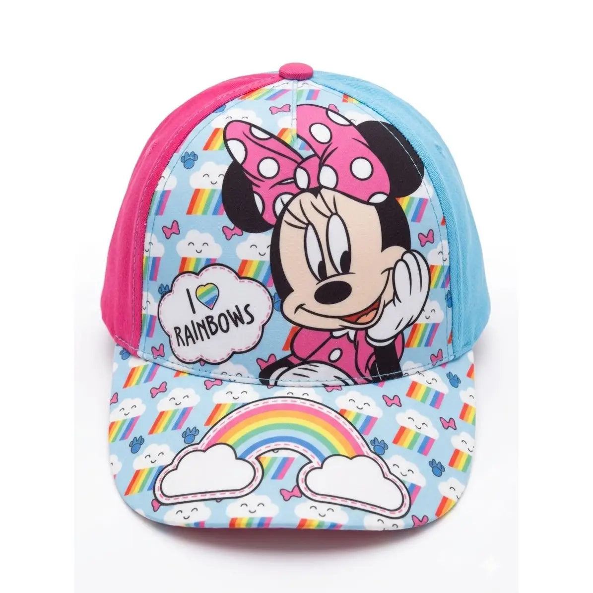 Gorra algodón MINNIE MOUSE rosa y azul 52CM