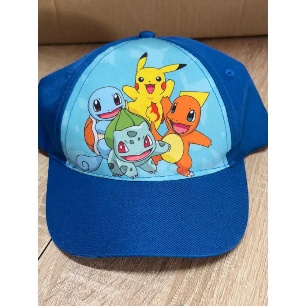 Gorra infantil Pokémon Iniciales Azul 52cm | Gorro para niños con personaje animado