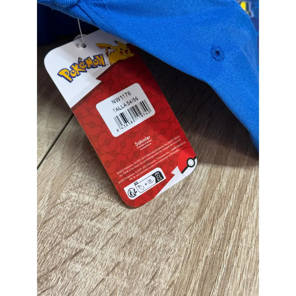 Gorra infantil Pokémon iniciales azul II 54/56cm | Gorro para niños con personaje animado