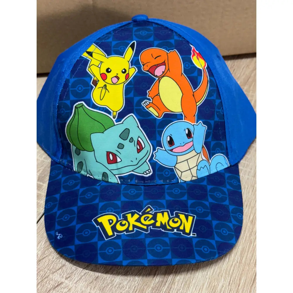 Gorra infantil Pokémon iniciales azul II 54/56cm | Gorro para niños con personaje animado