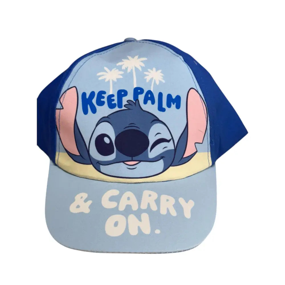Gorra infantil Stitch Carry on Azul 51 54cm | Gorro para niños con personaje animado