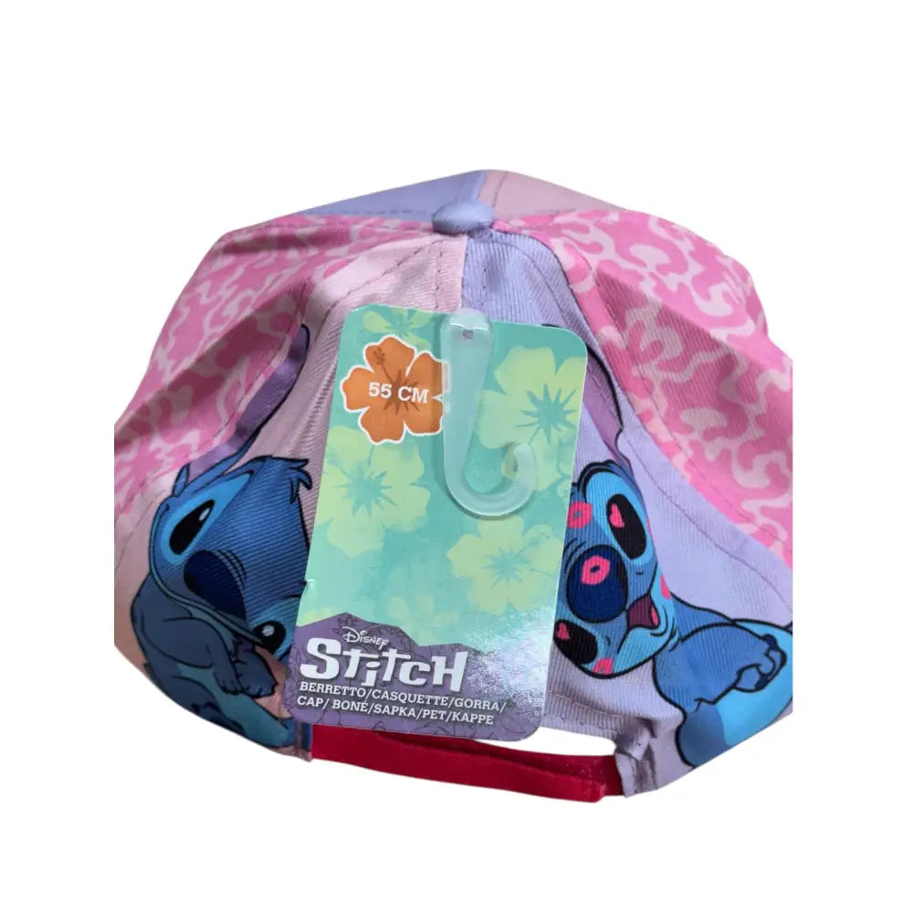 Gorra infantil Stitch Rosa 54cm | Gorro para niños con personaje animado