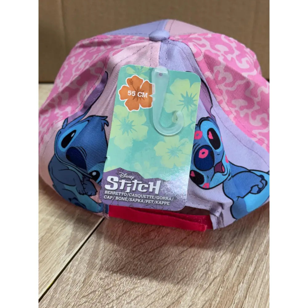 Gorra infantil Stitch Rosa 54cm | Gorro para niños con personaje animado
