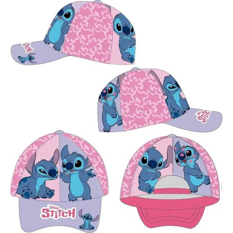 Gorra infantil Stitch Rosa 54cm | Gorro para niños con personaje animado