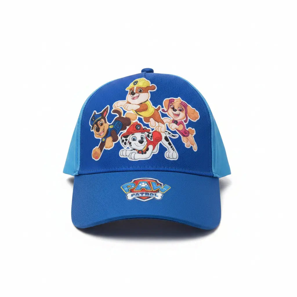 Gorra niñas infantil de Patrulla canina (Paw Patrol) azul fullprint 51cm