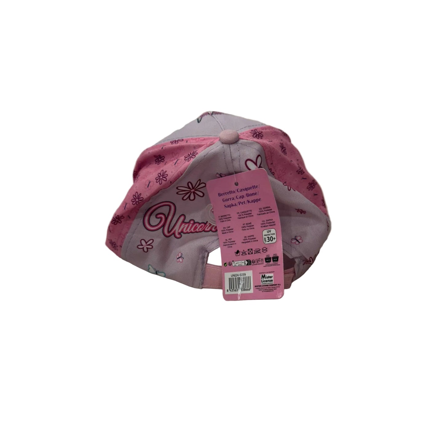 Gorra niñas infantil de Unicornio (Rainbow Unicorn) Fullprint 52cm