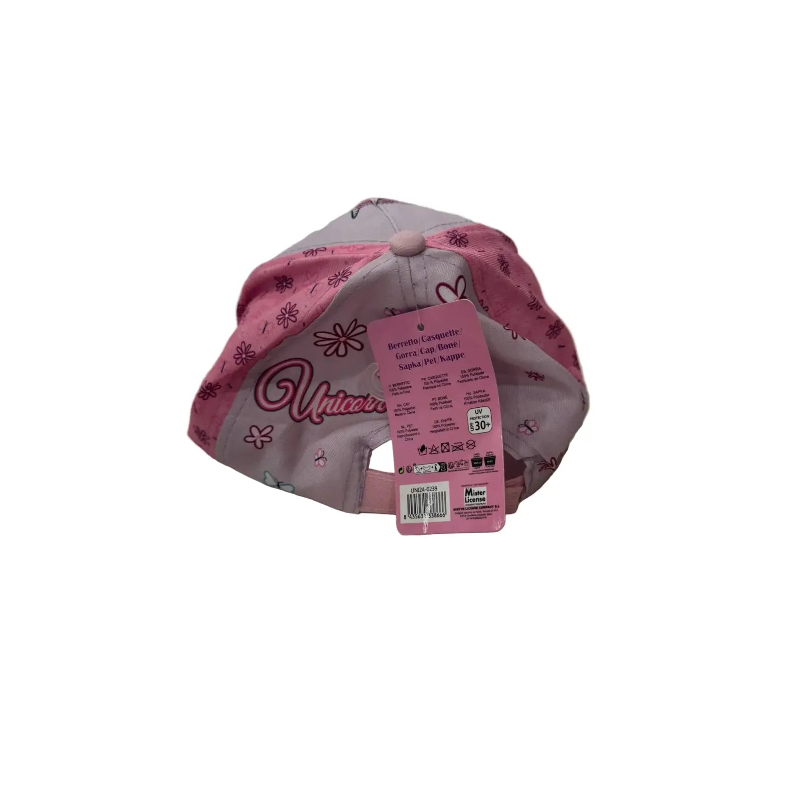 Gorra niñas infantil de Unicornio (Rainbow Unicorn) Fullprint 52cm