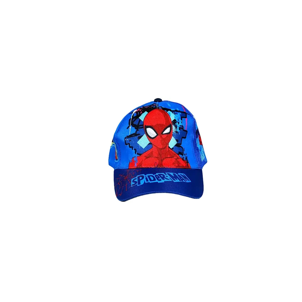 Gorra niños infantil de Spiderman Marvel fullprint azul talla 53cm