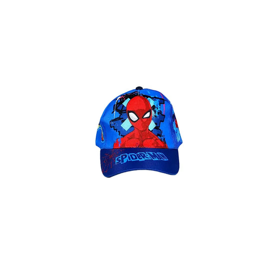 Gorra niños infantil de Spiderman Marvel fullprint azul talla 53cm