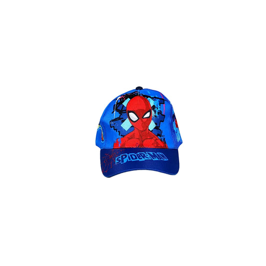 Gorra niños infantil de Spiderman Marvel fullprint azul talla 55cm