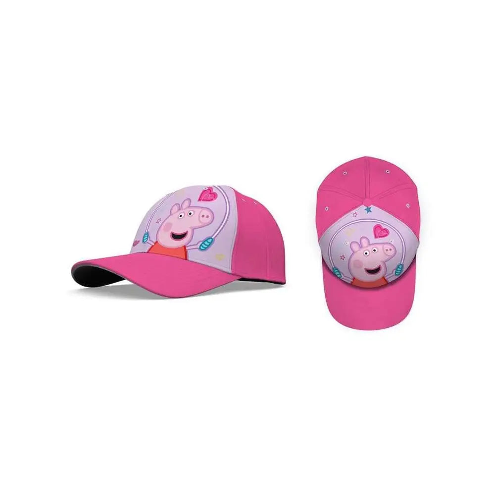 Gorra poliéster PEPPA PIG rosa talla 52CM