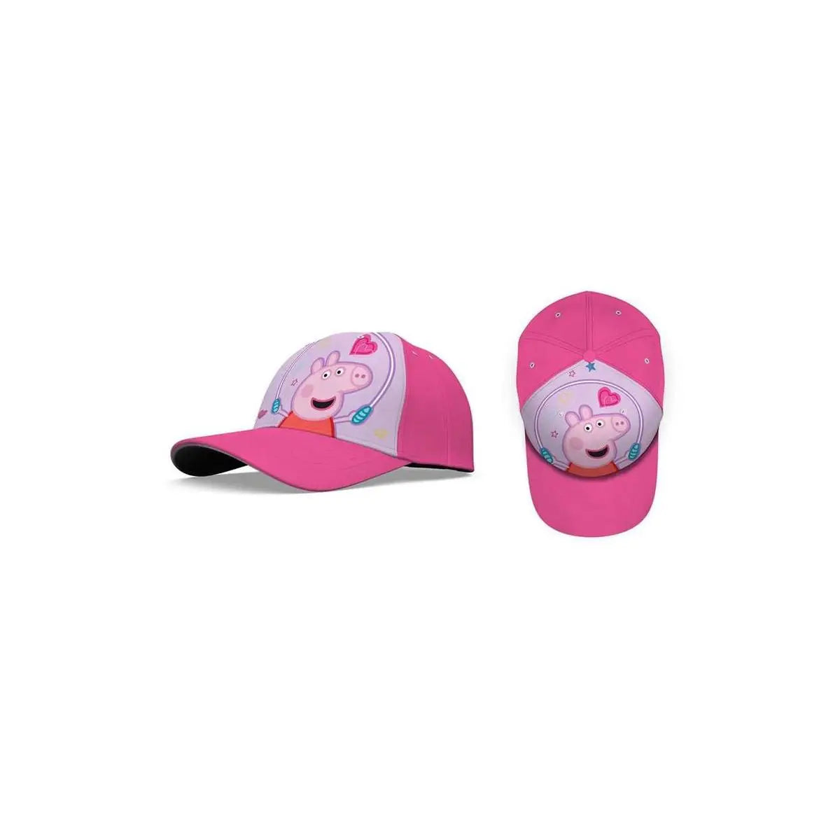 Gorra poliéster PEPPA PIG rosa talla 54CM