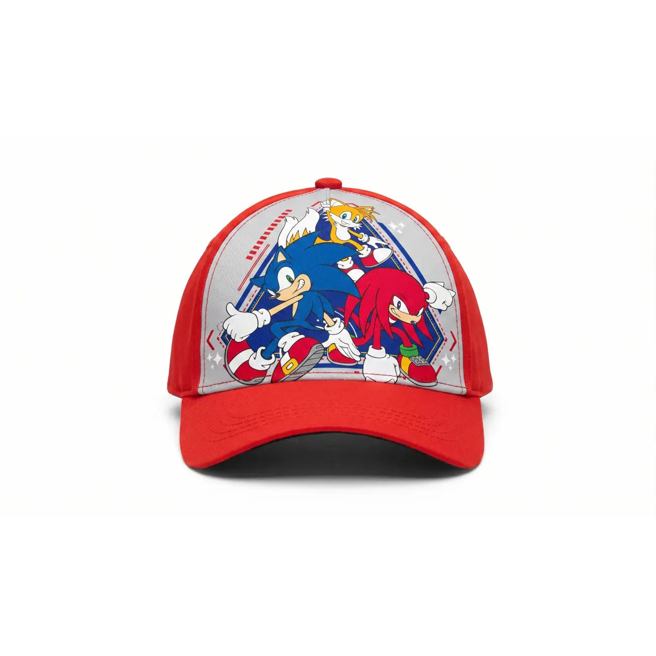 Gorra de poliéster Sonic erizo roja talla 52CM