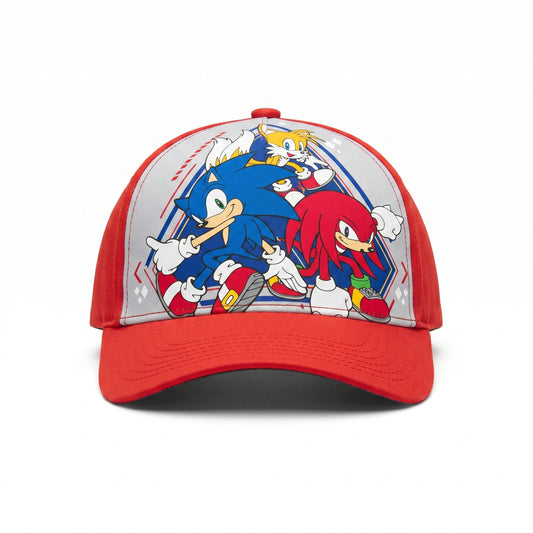 Gorra poliéster Sonic The Hedgehog roja talla 54CM