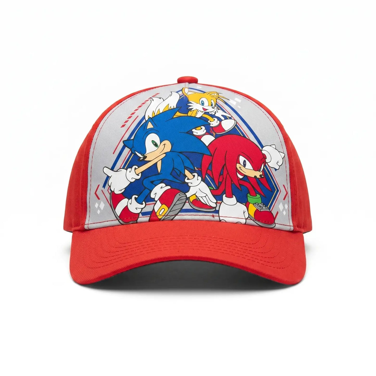 Gorra poliéster Sonic The Hedgehog roja talla 54CM