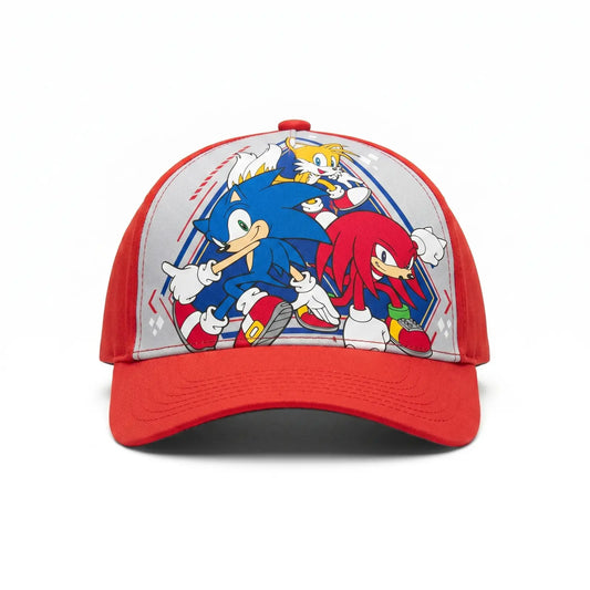 Gorra poliéster Sonic The Hedgehog roja talla 54CM