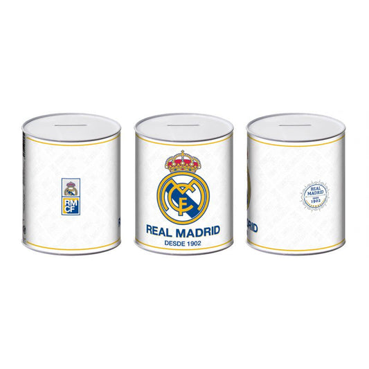 Hucha de metal Real Madrid CF 10x10x12cm