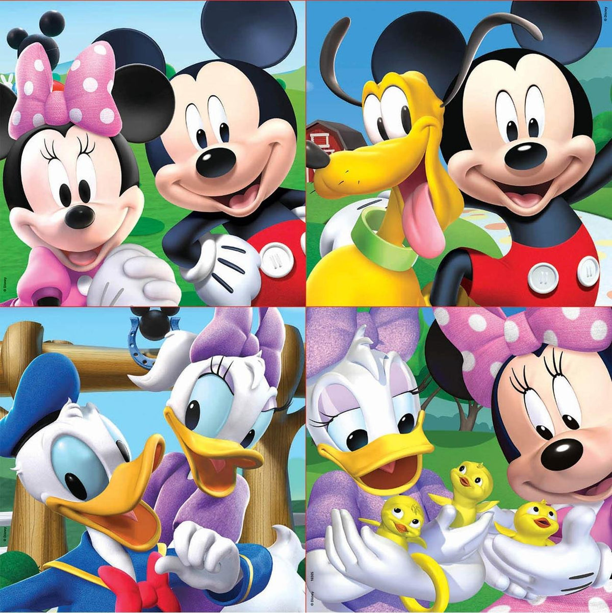 Puzzles progresivos 12-16-20-25 piezas Mickey Mouse en maletín
