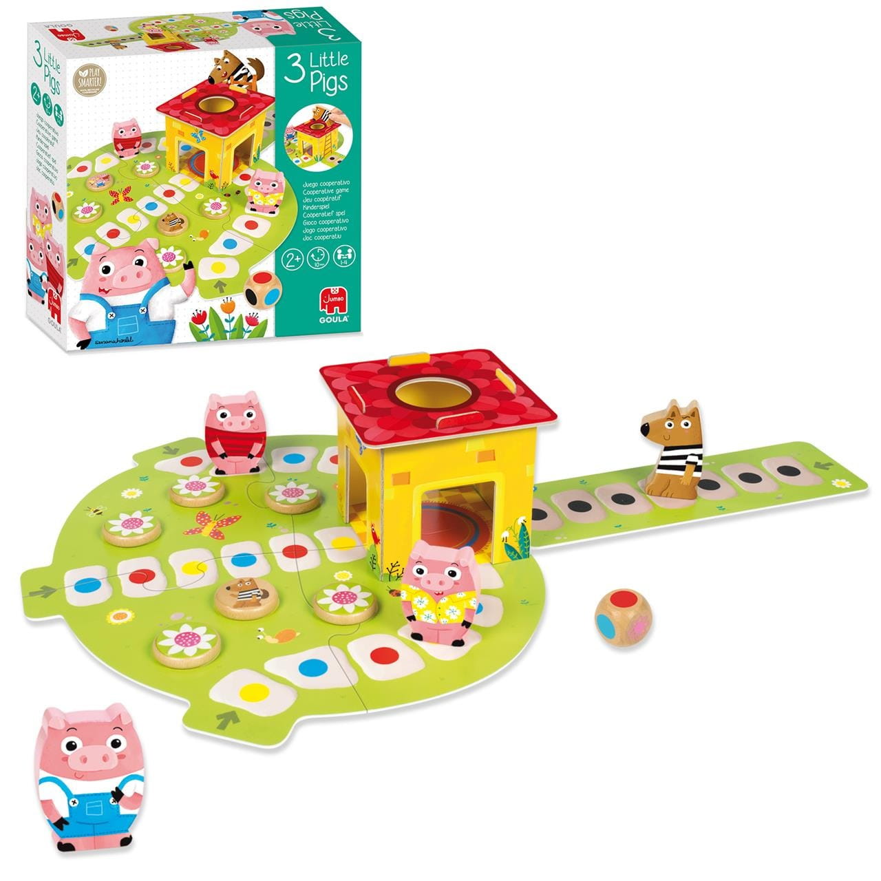Juego los 3 cerditos de madera Goula - Juguete
