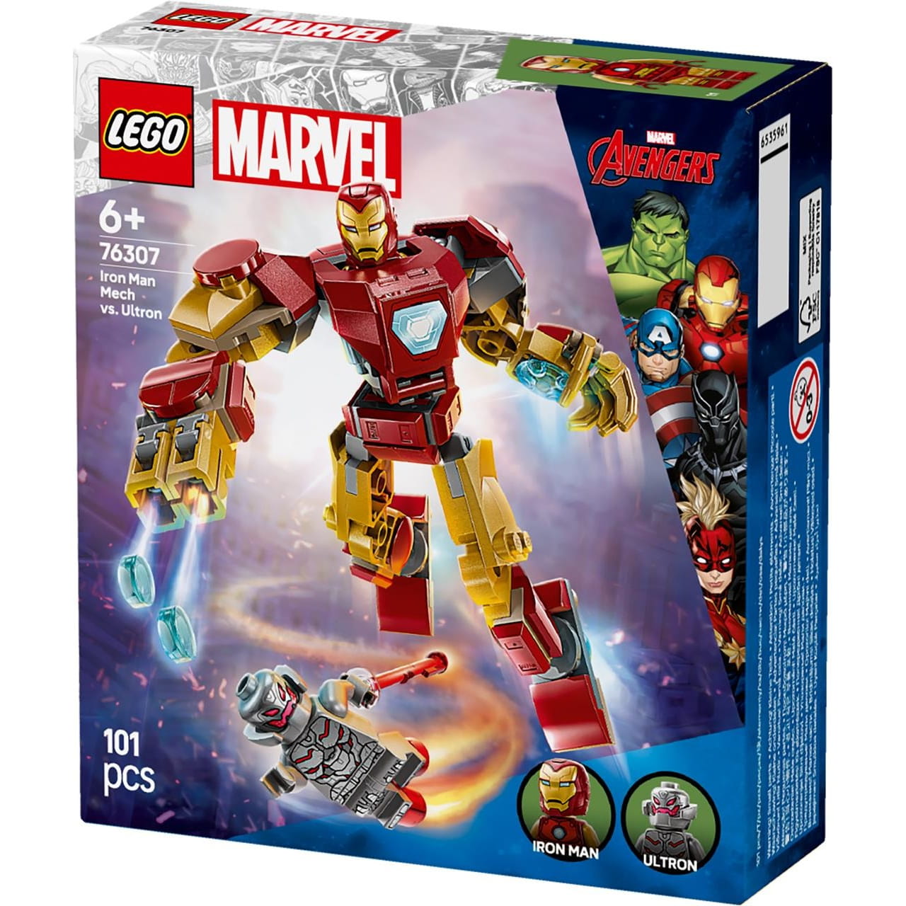 Juego de construcción ’Armadura robótica Iron Man Vs Ultrón’ Lego Marvel 76307 - Juguete