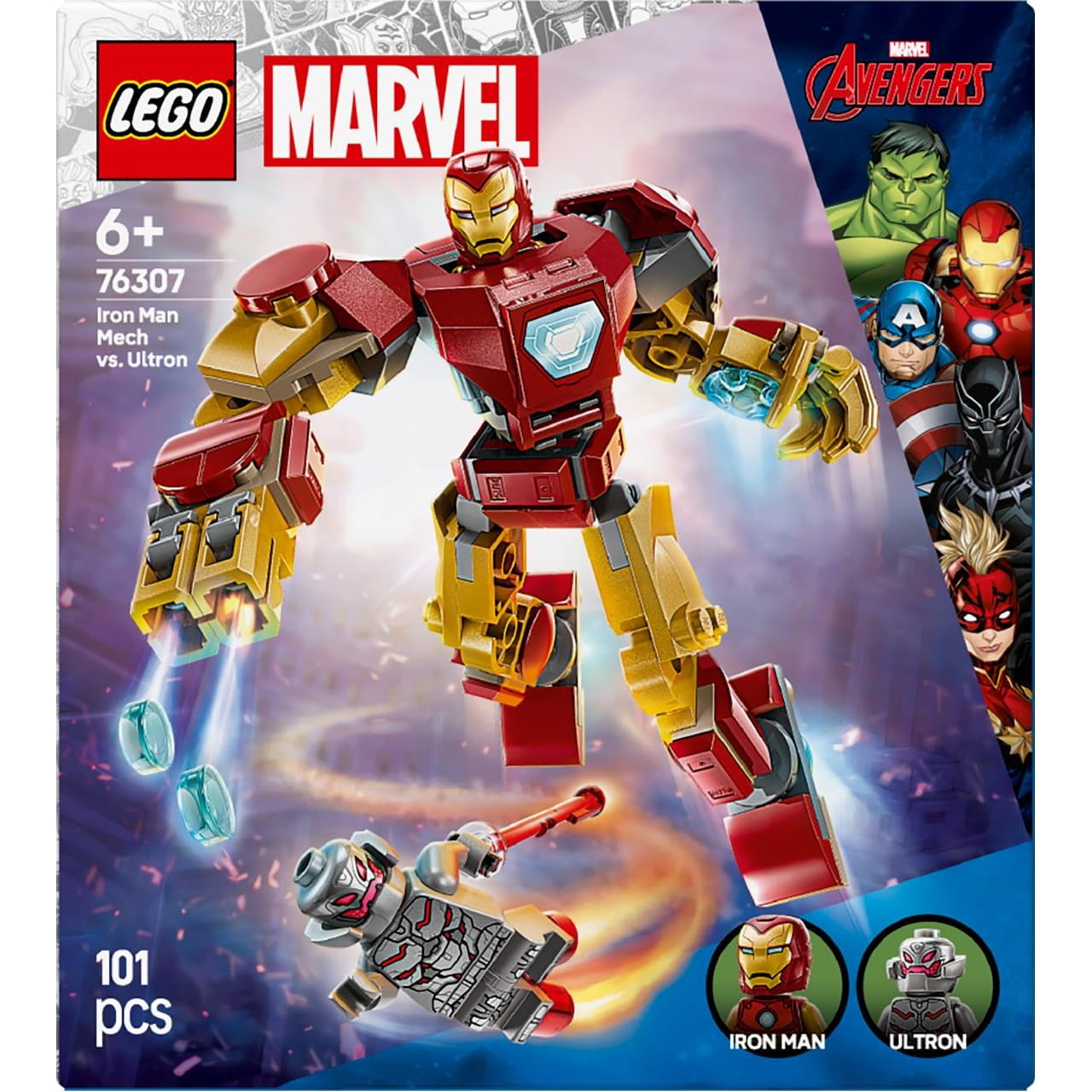 Juego de construcción ’Armadura robótica Iron Man Vs Ultrón’ Lego Marvel 76307 - Juguete