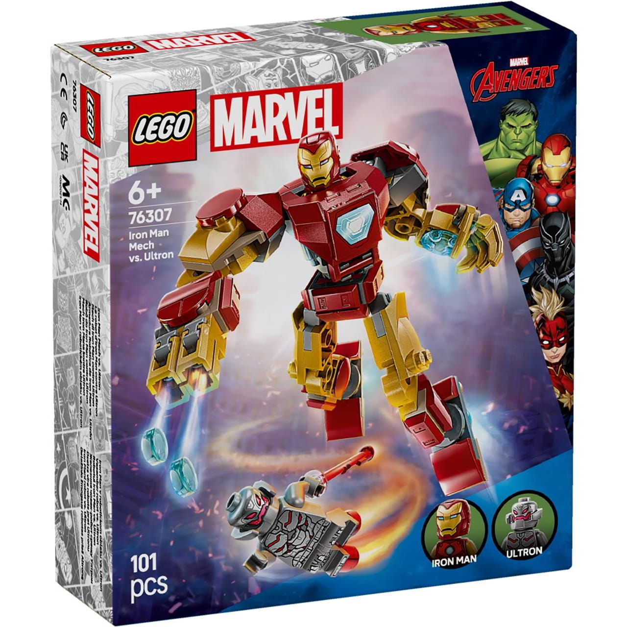Juego de construcción ’Armadura robótica Iron Man Vs Ultrón’ Lego Marvel 76307 - Juguete